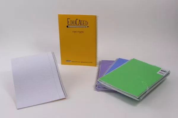 שלישיית מחברת ספירלה A4 שורה