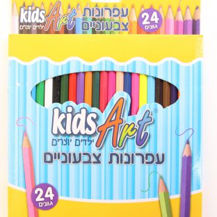 24 עפרונות צבעונים – קידס ארט