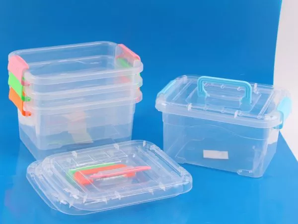 קופסא פלסטיק ידית צבעונית