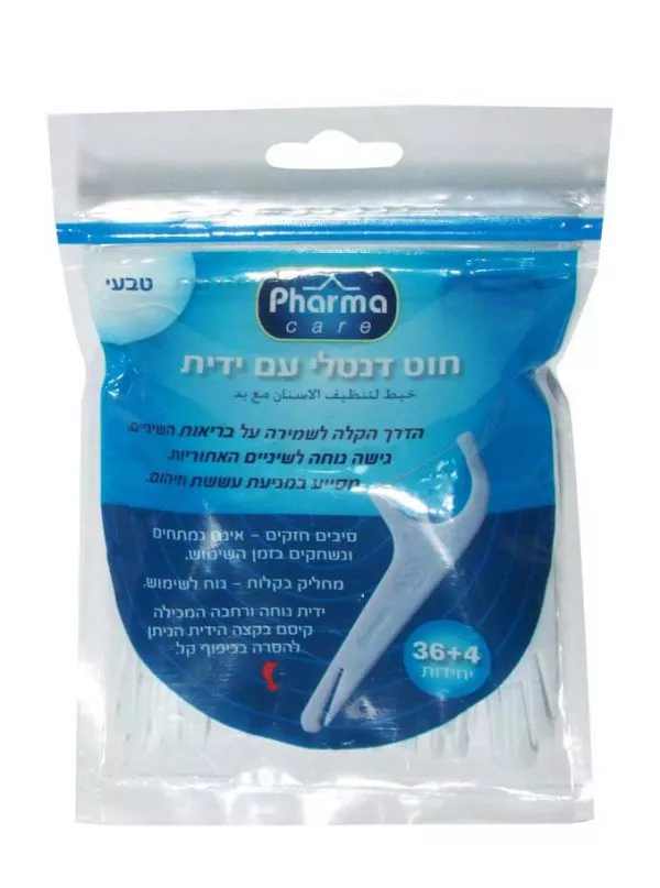 פארמה קר -  חוט דנטלי עם ידית