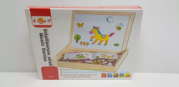 ערכת משחק דו צדדי מגנטי מחיק