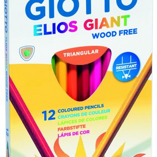12 עפרונות צבעוניים עבים  – סדרת אליוס