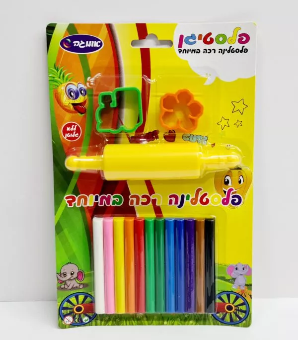 מארז פלסטלינה שבלונות ומערוך - אומגה