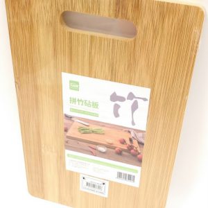 קרש חיתוך עץ מלבן עם ידית