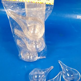 מארז טיפה פלסטיק שקוף למילוי קישוט ותלייה