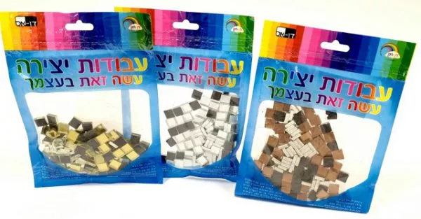מארז אבני פסיפס זהב/כסף/ברונזה