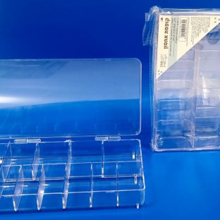 קופסא פלסטיק לאחסון 11 תאים
