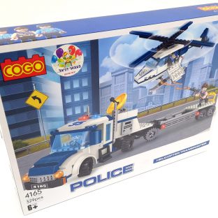 אבני משחק – משאית ומסוק משטרה