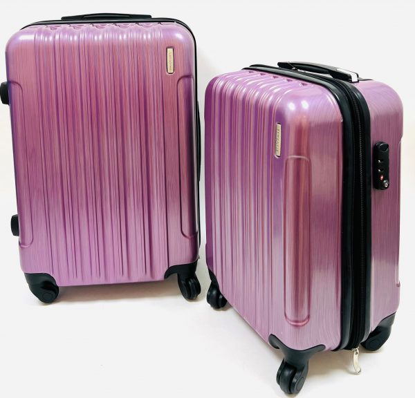 זוג מזוודות סגולות - SAMSONITE