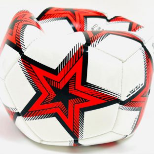 כדור כדורגל  ADIDAS  – לבן כוכבים אדומים