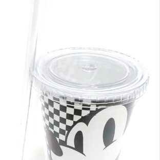 כוס פלסטיק עם קש קשיח – מיקי מאוס
