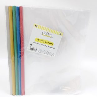 עשיריית תיקיות PVC עם תופסן צבעוני