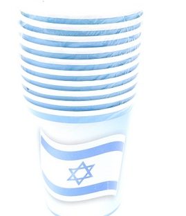 כוסות נייר – דגל ישראל